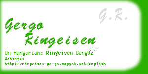 gergo ringeisen business card